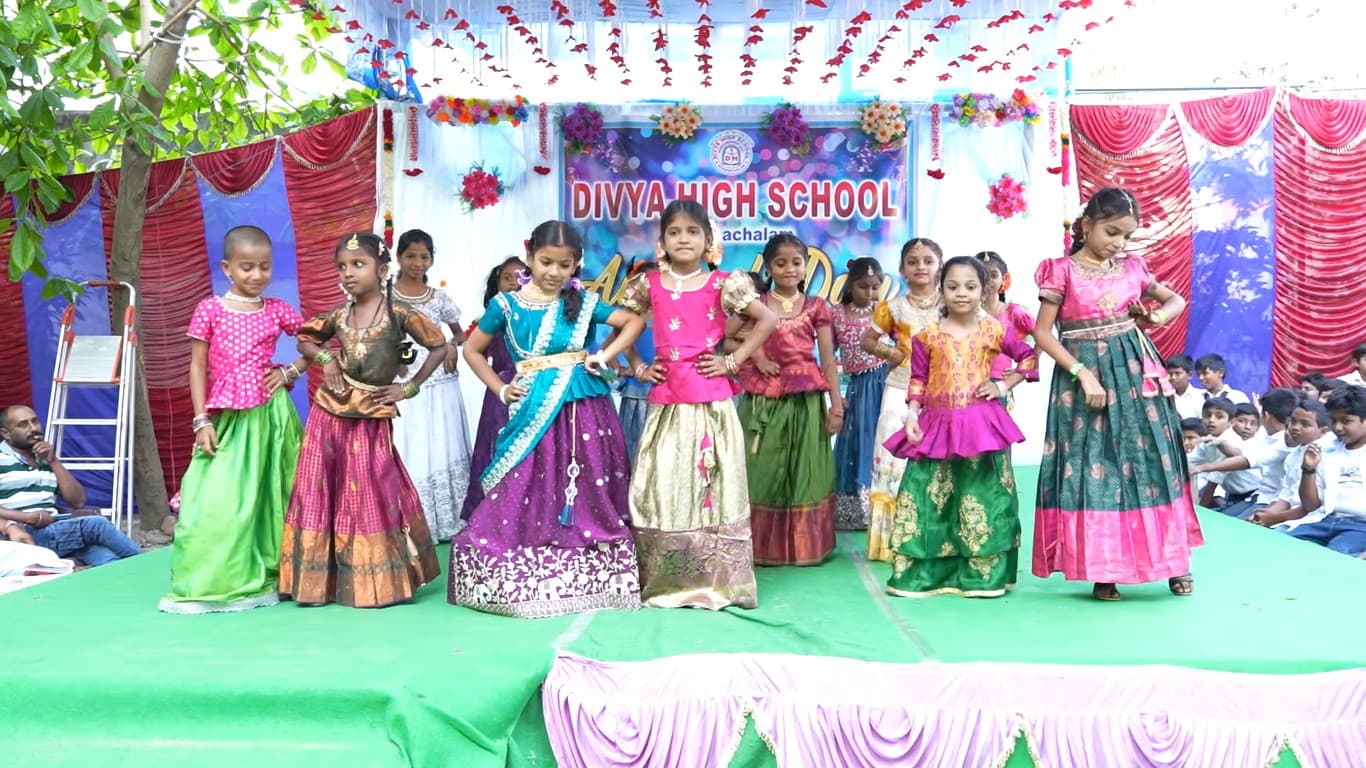 Cultural program at Divya High School