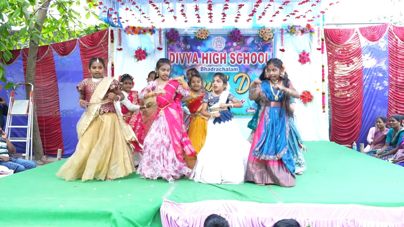 Cultural program at Divya High School