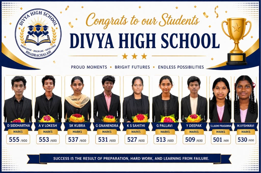 Divya High School Class X Toppers 2026